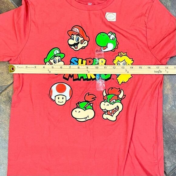 New! NWT Gap Kids Super Mario Red Tee Shirt XXL (14-16) - Picture 4 of 13